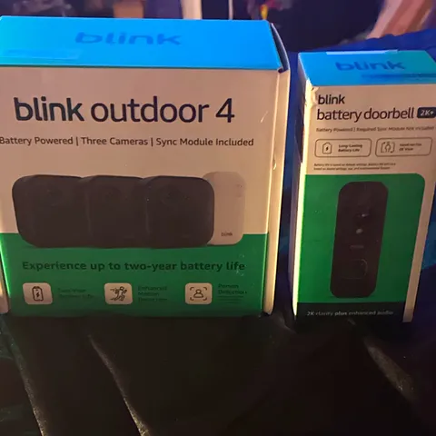 Blink Battery Doorbell 2K Wireless Wi-Fi Video Doorbell, Black, Alexa Compatible