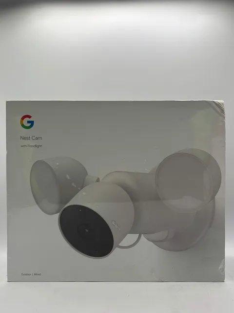Google Nest Cam With Floodlight - Wired Outdoor Smart Home Security Camera