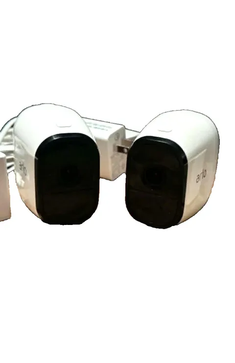 Arlo Pro VMC4030 Set 2 Security Camera's with Charger & Cord,  Batteries no good