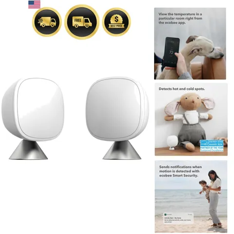 SmartSensor 2-Pack - Temperature & Occupancy Detection | Comfort, Security, E...
