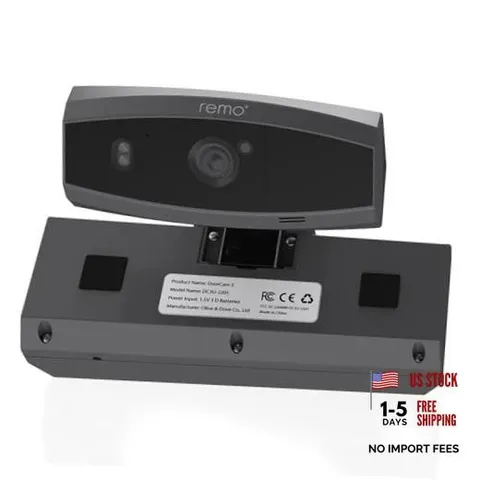 Remo+ Over-The-Door Wireless Security Camera, 12-Hour Rolling Grey DoorCam 3