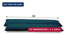 10FT Water Activated Flood Barriers for Home Door, Sandless Sand Bags for Anti F