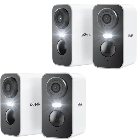 4PCS ieGeek Outdoor 2K Wireless Security Camera Home Battery CCTV System,Alexa