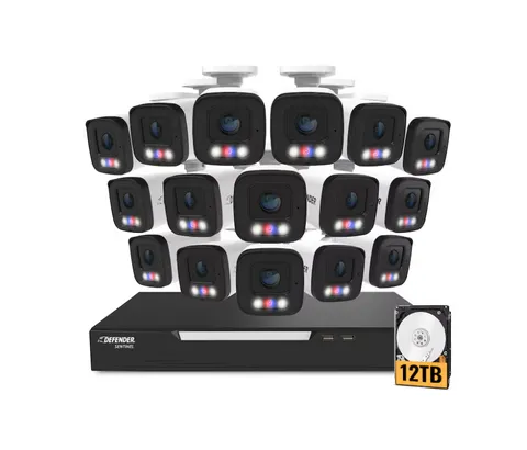 Defender Sentinel AI 16CH 16-Cam 4K Security Camera System 12TB HDD Brand New 