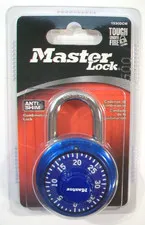 New Master Lock Anti-Shim 1530DCM Combination Lock, Blue