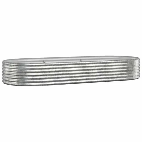 Garden Raised Bed Patio Outdoor Raised Planter Box Powder-coated Steel vidaXL
