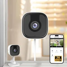 3MP 2K Window Camera, 2.4Ghz & 5Ghz Wifi Indoor Outdoor Camera for Home Security