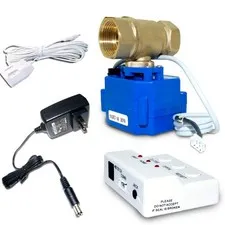 ESDS Water Leak Detector with Shutoff Valve,Sensors and Sounds Alarm,Automati...