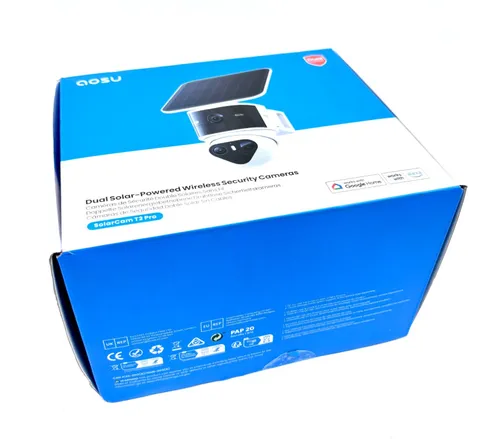 AOSU Dual Solar-Powered Wireless Security Cameras - SolarCam T2 Pro 