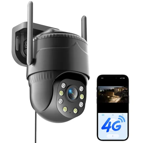 KKB 4G LTE Cellular Security Camera, No WiFi Security Cameras Indoor 