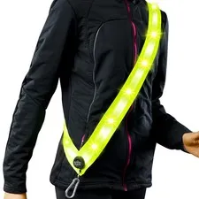 Rechargeable LED Lights Safety Vest – Reflective and Lighted Sash f... Fas