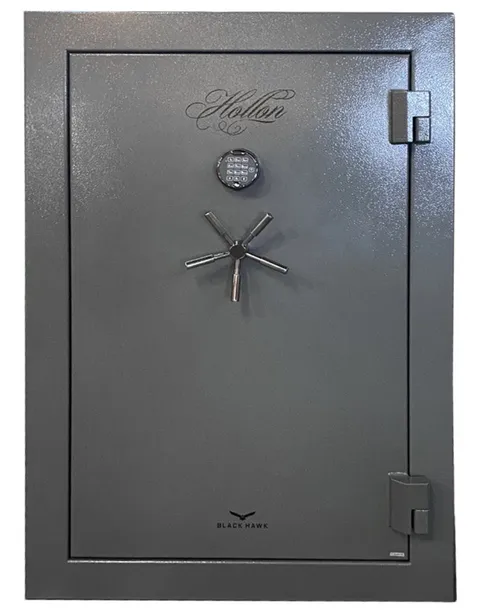 Hollon BHS-39E Black Hawk Gun Safe 90 Min Fire Electronic Lock 39 Gun Gray