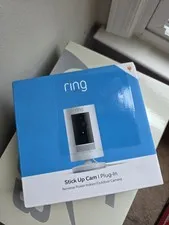 Ring Stick Up Cam Plug-In, Weather-Resistant Outdoor Camera, Live View