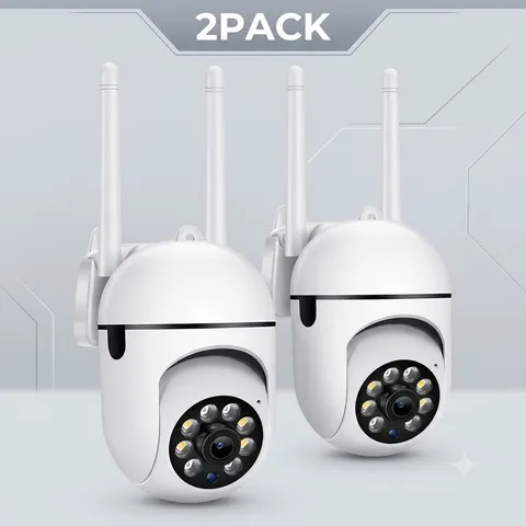 2Pk Security Camera 1080P HD WiFi Wireless Home Surveillance Night Vision Indoor