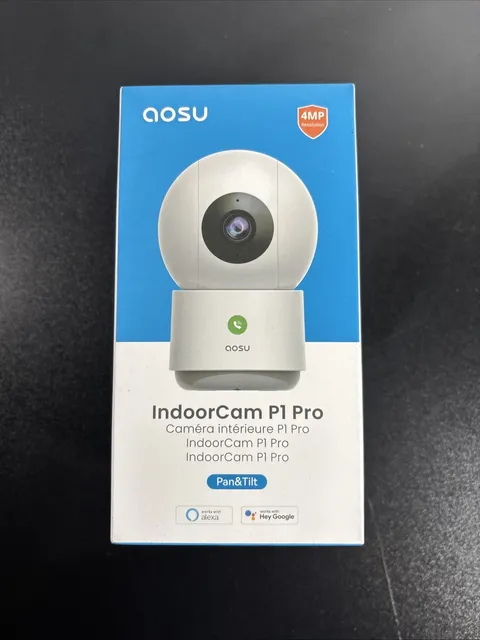 Aosu 4MP Security Camera Indoor No Subscription wifi cam Smart Motion Tracking