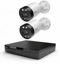 Helix 5MP POE Security Camera System 8CH NVR 2 Bullet Camera IP66 Motion Detect