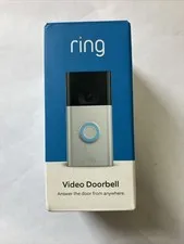 Ring Video Doorbell 2nd Gen Satin Nickel 1080p HD Smart WiFi Camera New Open Box