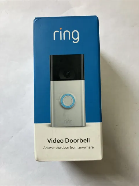 Ring Video Doorbell 2nd Gen Satin Nickel 1080p HD Smart WiFi Camera New Open Box