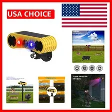 Weather Resistant Solar Powered Motion Sensor Alarm With 130db Alert Sounds