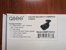 Q-See COLOR Outdoor Day/Night Security Camera 4-Pk QSM1424C4 BRAND NEW UNUSED 