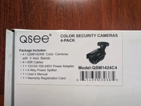 Q-See COLOR Outdoor Day/Night Security Camera 4-Pk QSM1424C4 BRAND NEW UNUSED 