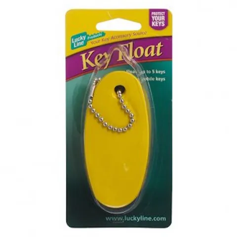 Lucky-Line Yellow Foam Key Float For Boat & Watercraft Keys -FREE POST!-92801