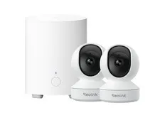 Reolink E1 4MP 360° Coverage PT WiFi Indoor Security Camera with Home Hub Mini