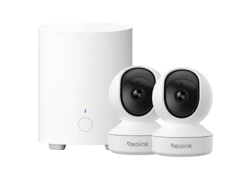 Reolink E1 4MP 360° Coverage PT WiFi Indoor Security Camera with Home Hub Mini