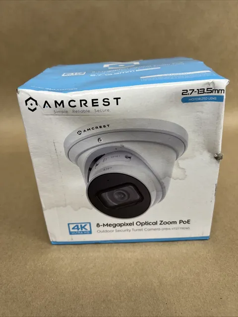 Amcrest 4K 8MP Optical Zoom PoE Outdoor IP Dome Camera IP8M-VT2779EW