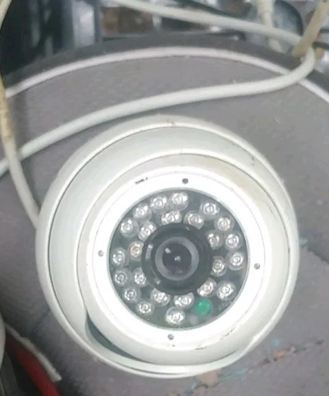 Analog CCD IR9524-W-2.8mm Color Infrared CCTV Dome Camera Weatherproof White