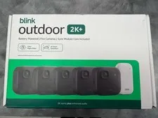 New Blink 5-pk 2K Video Resolution Wireless Smart Security Camera 840414659254