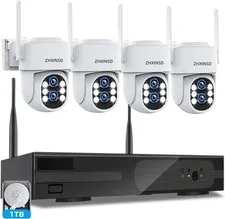 Wireless Security Camera System Outdoor: Dual Lens 6MP 10X Hybrid Zoom Auto