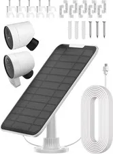 Solar Panel Compatible with Simplisafe Outdoor Camera Series 2 Wireless, 5W Sola