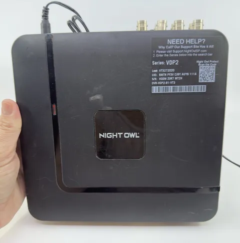 Night Owl DVR 8 Channel HD 1080P DVR with 1TB HDD DVR-VDP2-8 UNTESTED