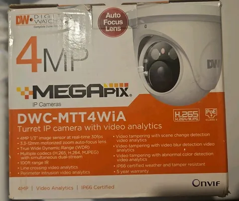 Digital Watchdog DWC-MTT4WiA 4MP MEGApix Turret IP Camera PoE New Discontinued