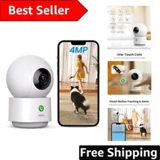 High-Definition 4MP Pet Camera with Alexa Support & Infrared Night Vision