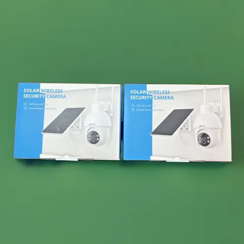 Anran 3.0 Megapixel Solar Wireless Security Camera Model Q3 Pro 2 pack - White