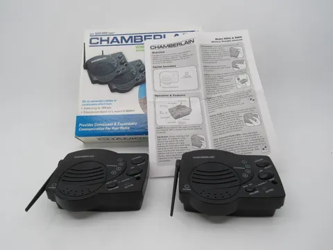 Two Chamberlain Wireless Portable Intercoms RWIS Tested
