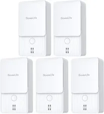 Water Leak Detectors 5 Pack, 100dB Adjustable Audio Alarm and Leak and Drip Aler