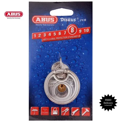 ABUS Padlock DISKUS  24IB50C Stainless Steel Padlocks -50mm -FREE POST