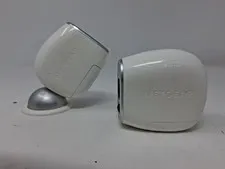 Lot of 2 NETGEAR Arlo VMC3030 Indoor/Outdoor Security Camera Only White 1080p. X