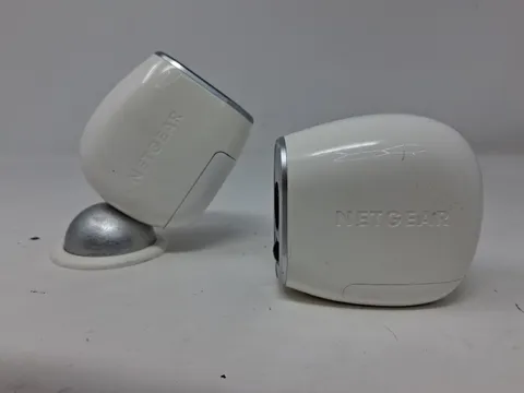 Lot of 2 NETGEAR Arlo VMC3030 Indoor/Outdoor Security Camera Only White 1080p. X