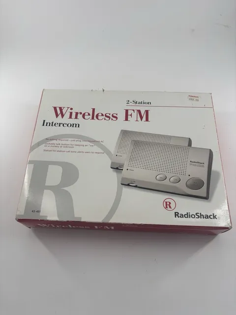 Radio Shack 43-491 FM 2 Station Wireless Intercom System Lot Of 2 Tested