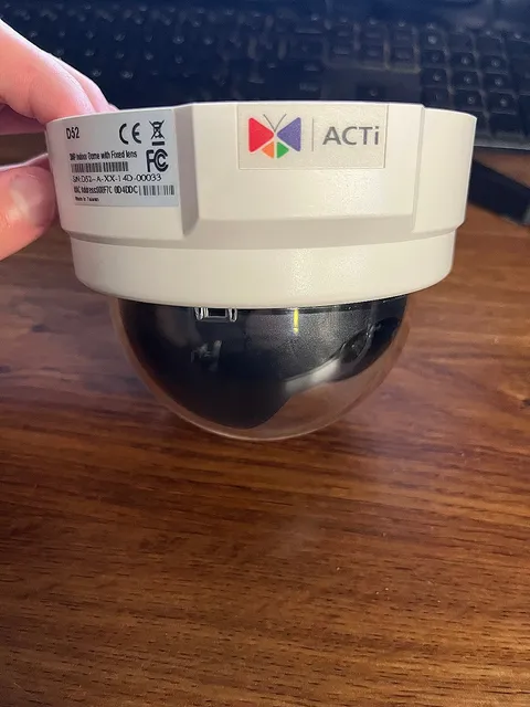 ACTi D52 Security Camera 3MP Indoor Dome with Fixed Lens