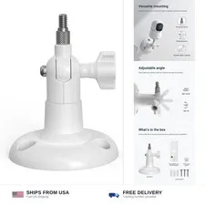 Holicfun Indoor/Outdoor Security Camera Wall Mount, White, 1-Pack | Universal...