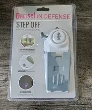 DAMSEL IN DEFENSE STEP OFF PORTABLE ALARM DOOR OR WINDOW  SEALED 120 DECIBEL