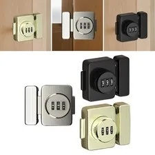 Password Rotary Hasp Lock Twist Knob Hasp Latch Cabinet Locker Gate Combination