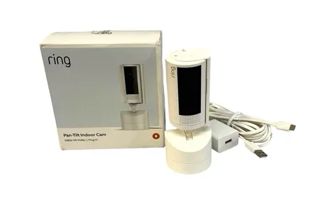 Ring (5F93F2) Pan-Tilt Indoor 360° Horizontal Pan Coverage - White