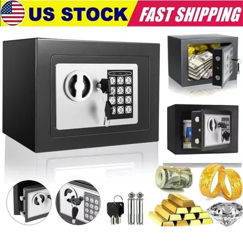 Digital Electronic Safe Box Keypad Lock Security For Home Office Cash Jewelry US
