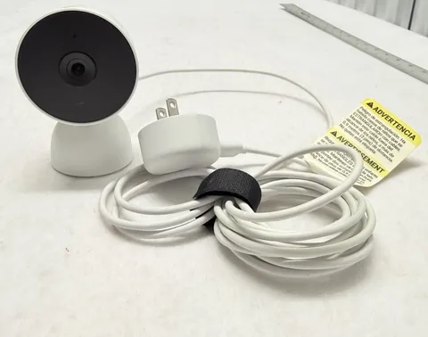 Google Nest Cam Indoor Wired 2nd Gen 1080p Security Camera GJQ9T White
